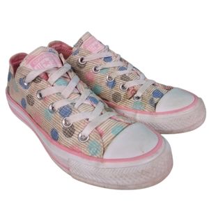 Converse All Stars LT sneakers, women's size 5M, poker dots